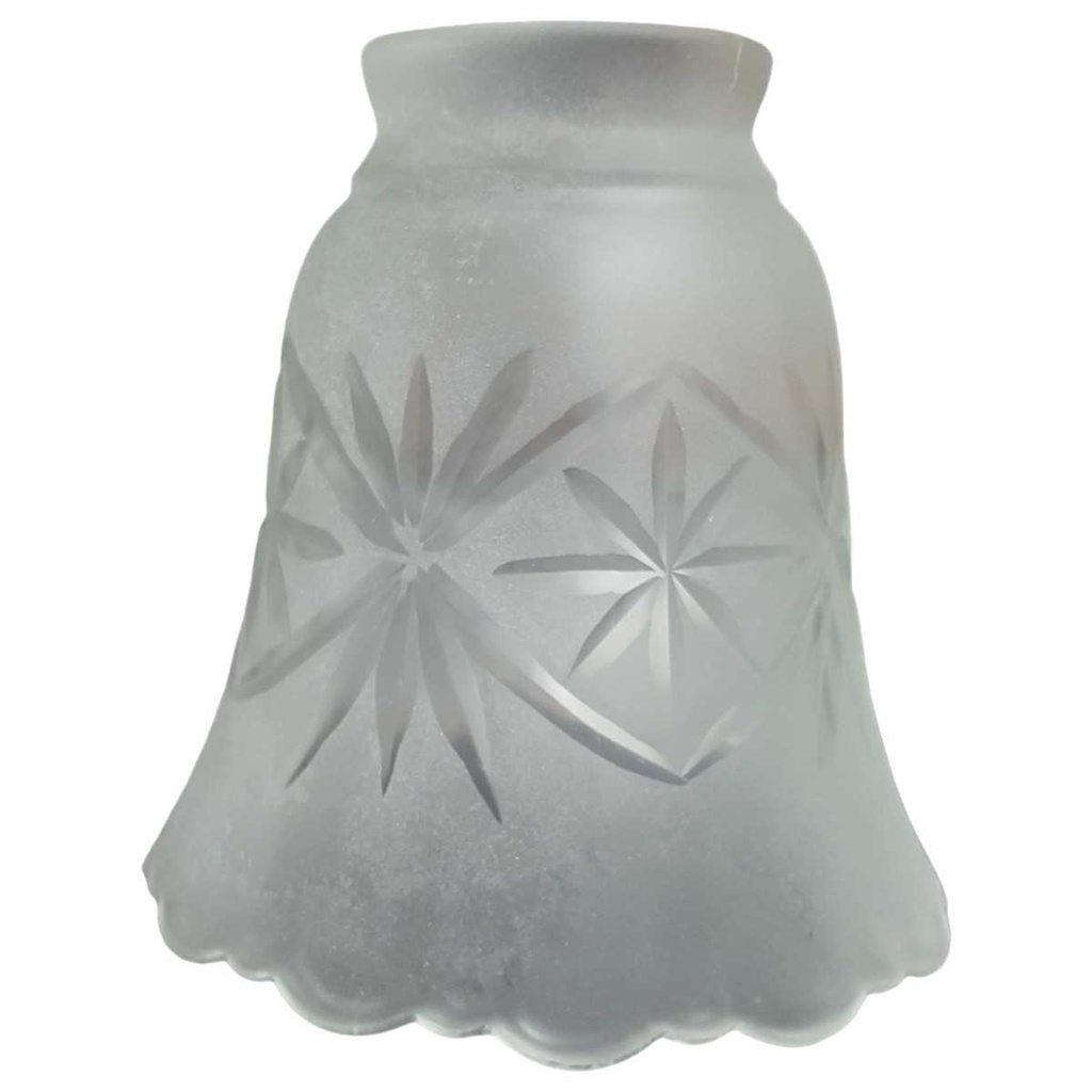 Lampenschirm Ersatzglas Ersatzschirm Glasschirm grau matt