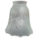 Lampenschirm Ersatzglas Ersatzschirm Glasschirm grau matt