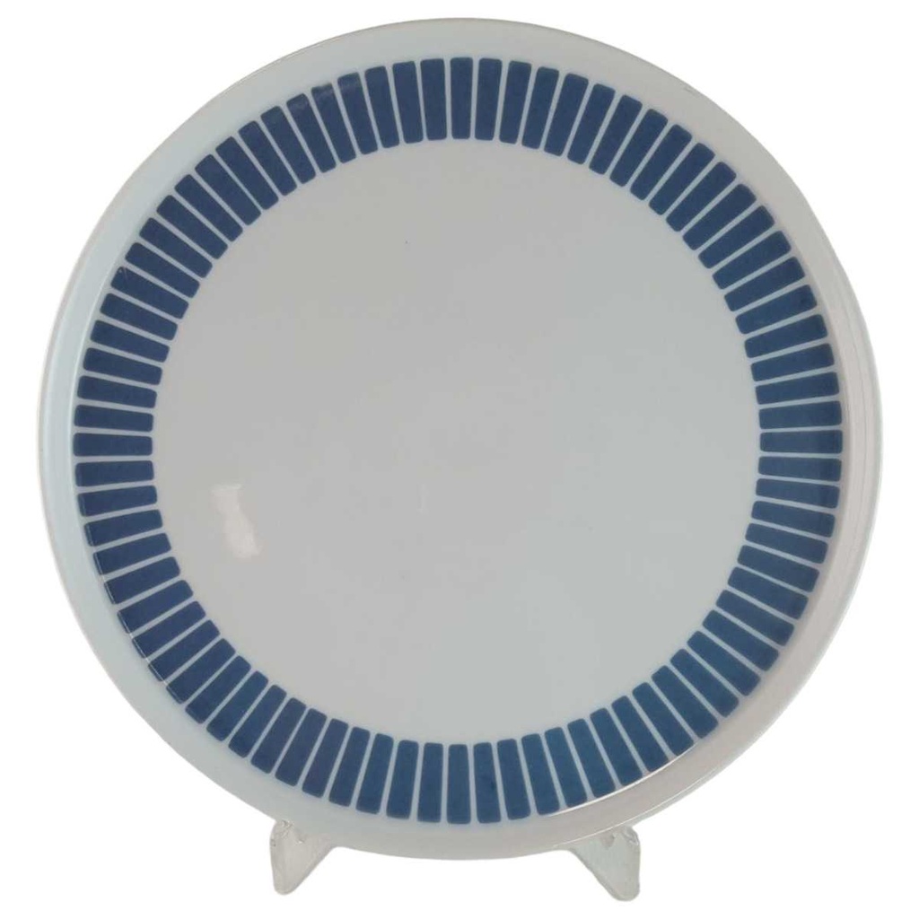 [45813972] Kuchenteller 18,7 cm Melitta Paris Form 21 blaue Streifen gebraucht - akzeptabel