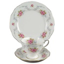 Sammeltasse Sammelgedeck Royal Kent Rosendekor Bone China gebraucht - gut
