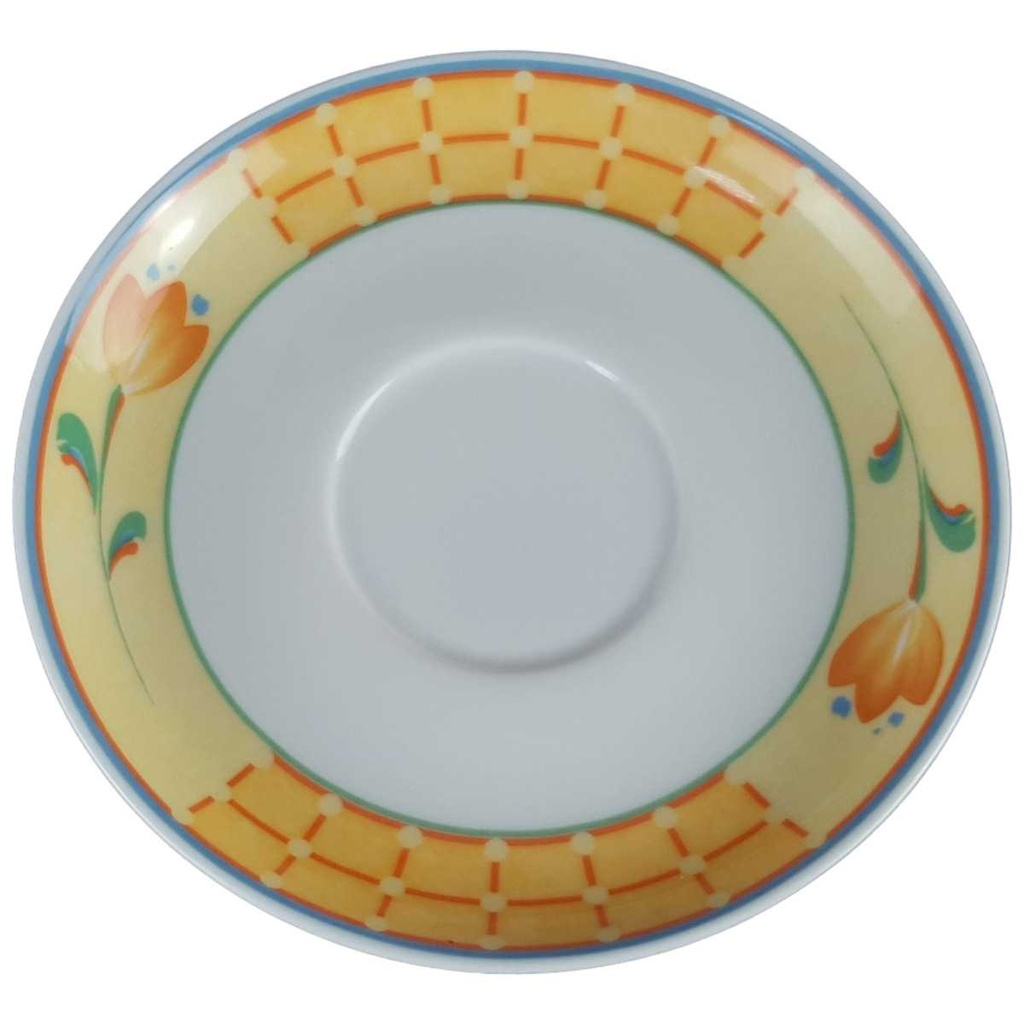[458139736] Untertasse für Tee 13,7 cm Winterling Blumen gebraucht - gut