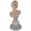 Porzellan Biskuit P.D. Galore 1994 Claire Bust Statue Figur H 25 cm