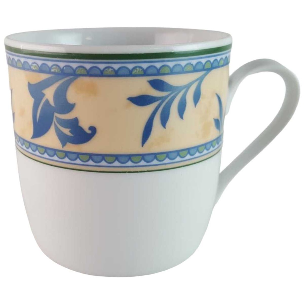 [45813993] Kaffeetasse Tasse Schirnding Bavaria Form 55 Blumendekor Blau Beige Blumen gebraucht - sehr gut