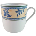 Kaffeetasse Tasse Schirnding Bavaria Form 55 Blumendekor Blau Beige Blumen gebraucht - sehr gut