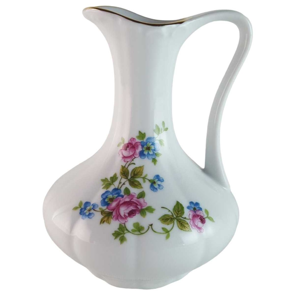 [45813997] Vase Goldrand 12,8 cm Royal KPM Bavaria Rosendekor gebraucht - sehr gut
