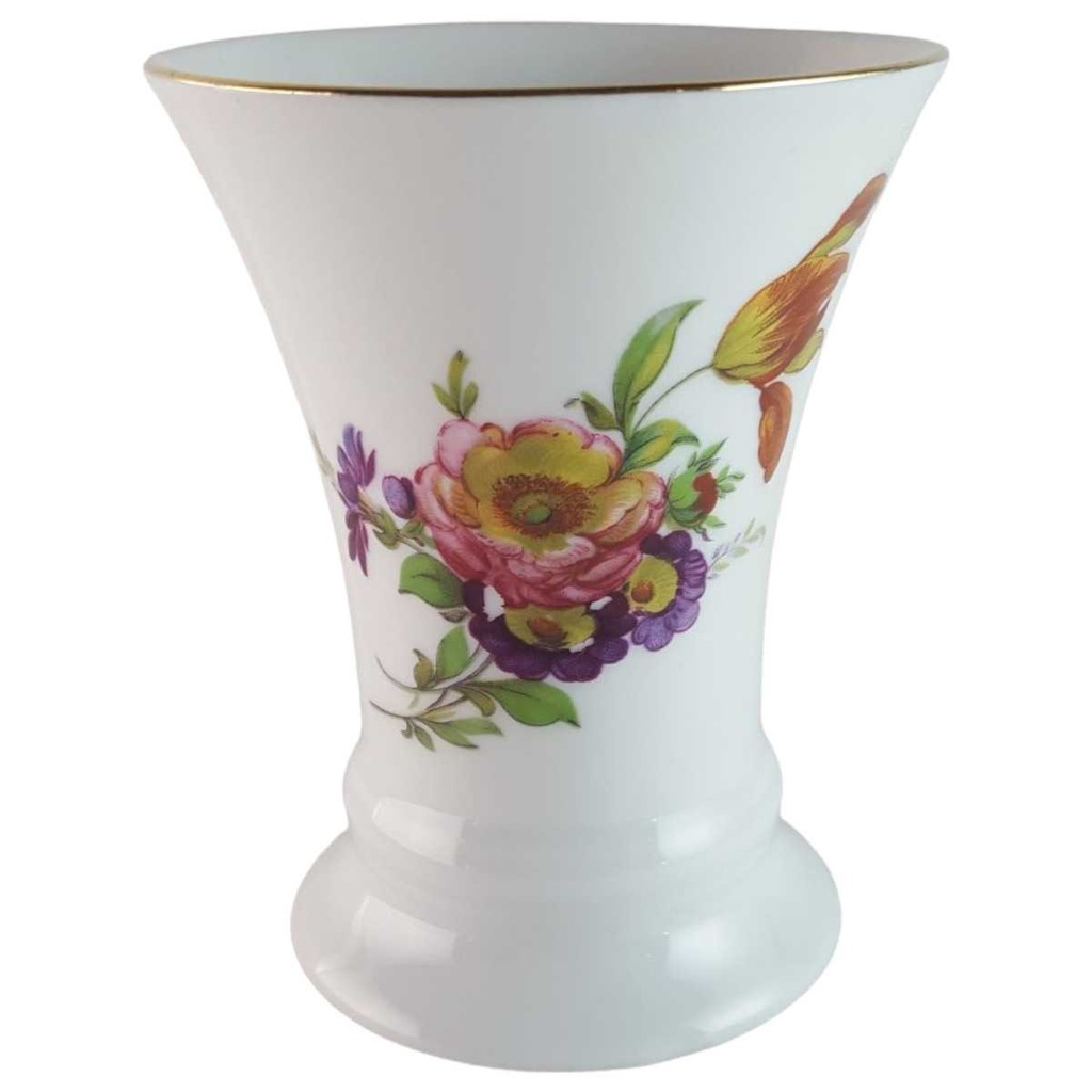 Vase Dekorative Goldrand 10 cm Royal KPM Bavaria Rosendekor gebraucht - akzeptabel