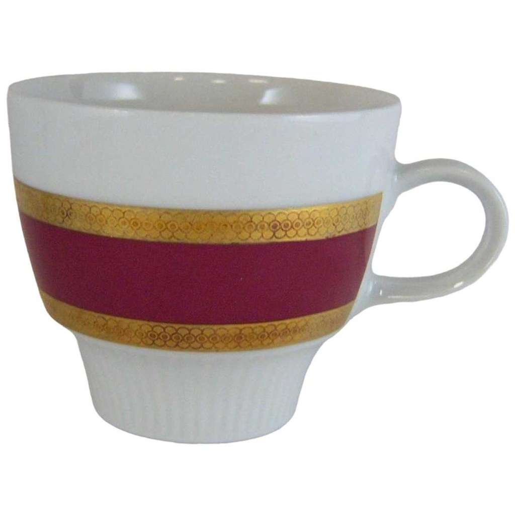 [4581400] Kaffeetasse Tasse Goldrand Mitterteich Form 870 Rot gebraucht - sehr gut