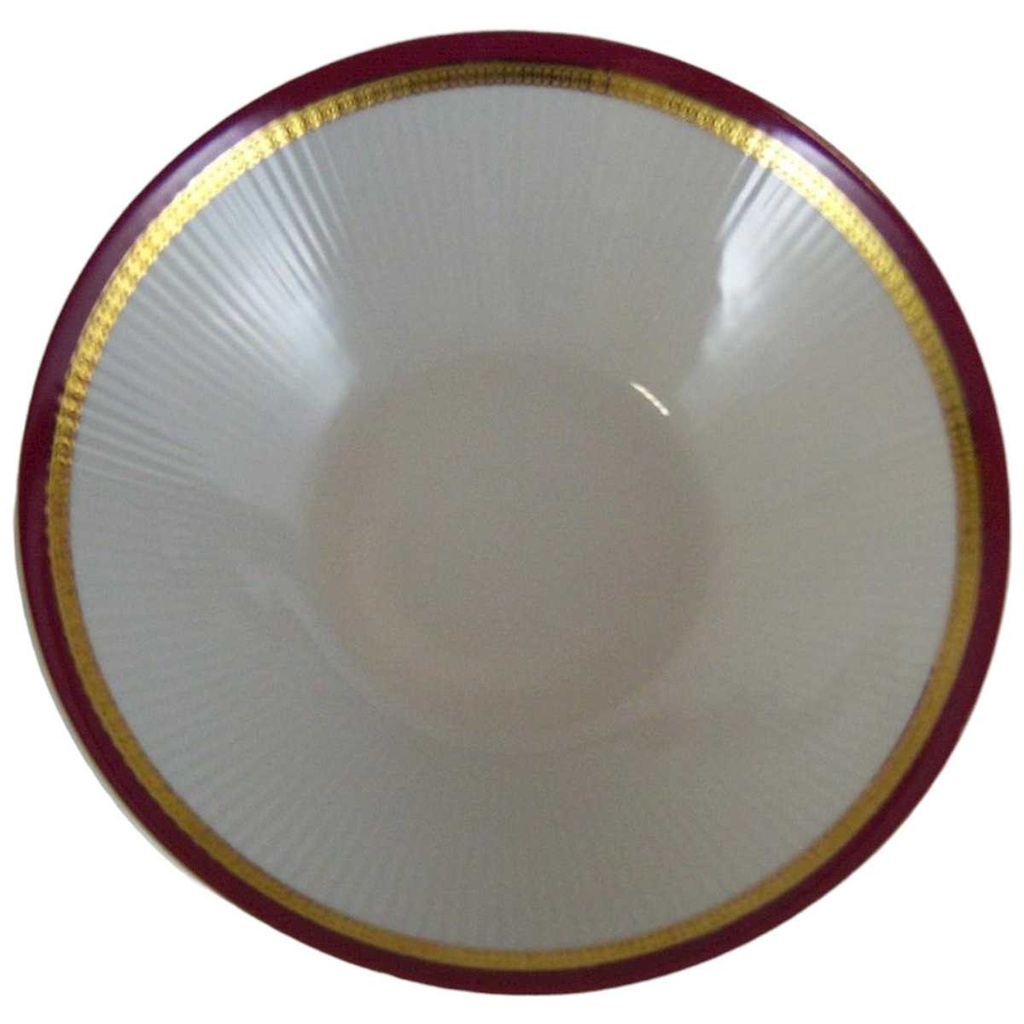 [4581401] Schüssel Servierschüssel Goldrand 23 cm Mitterteich Form 870 Rot gebraucht - gut