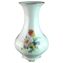 Vase Dekorative Goldrand 15,3 cm Lindner Porzellan Senator bunte Blumen gebraucht - akzeptabel