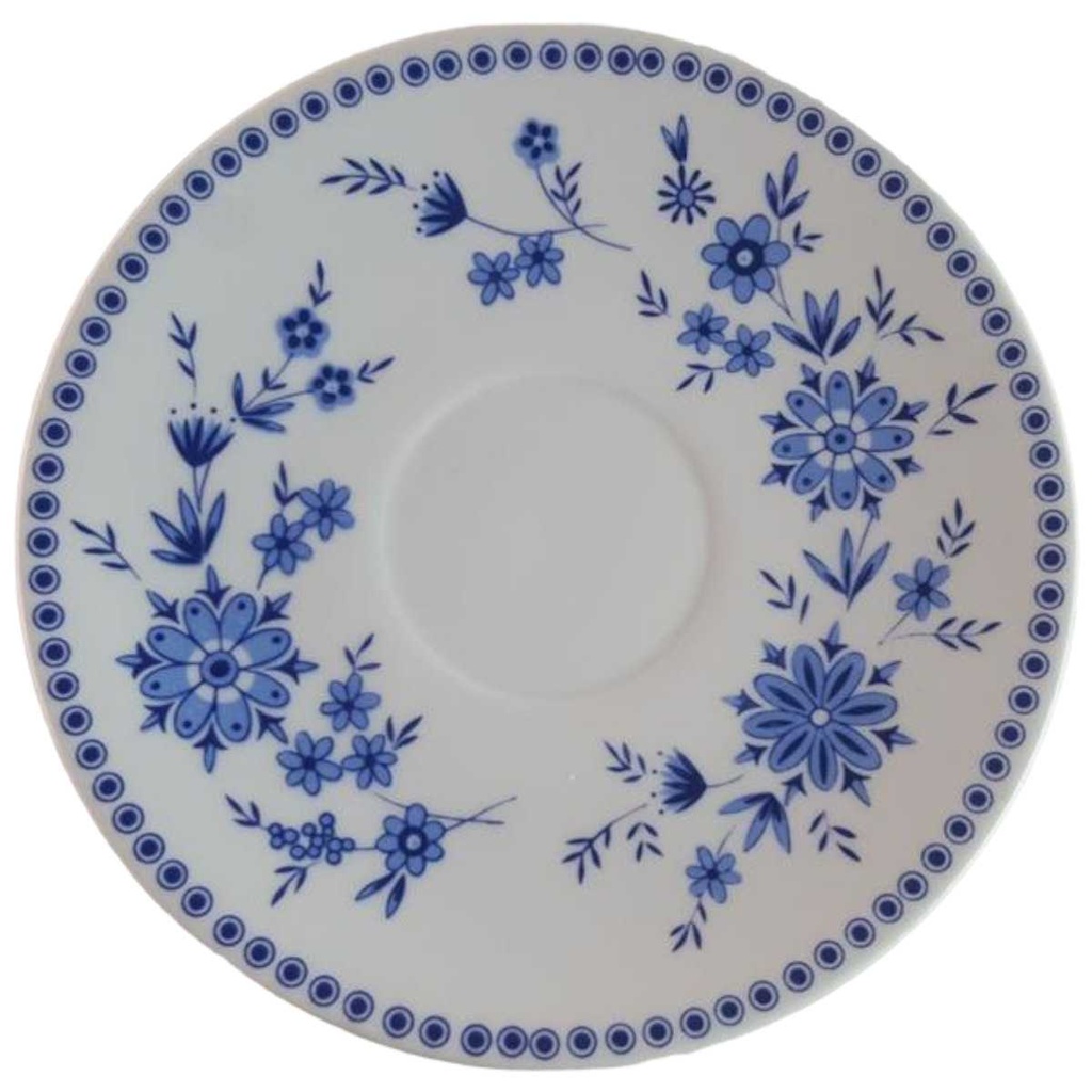 [45814020] Untertasse für Suppe 16,1 cm Seltmann Weiden Doris Bayerisch Blau gebraucht - akzeptabel