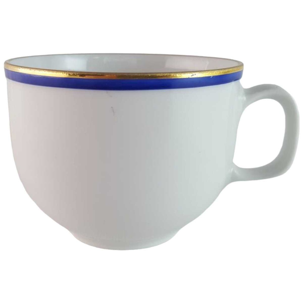 [45814021] Kaffeetasse Tasse Eschenbach Alte Formen Blau Gold Streifen gebraucht - gut