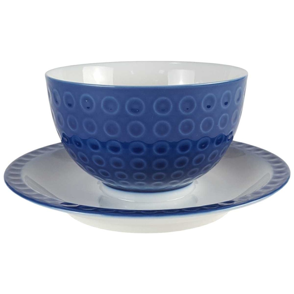 [458140266] Sauciere 1tlg Arzberg Golfball Blau Weiß gebraucht - sehr gut