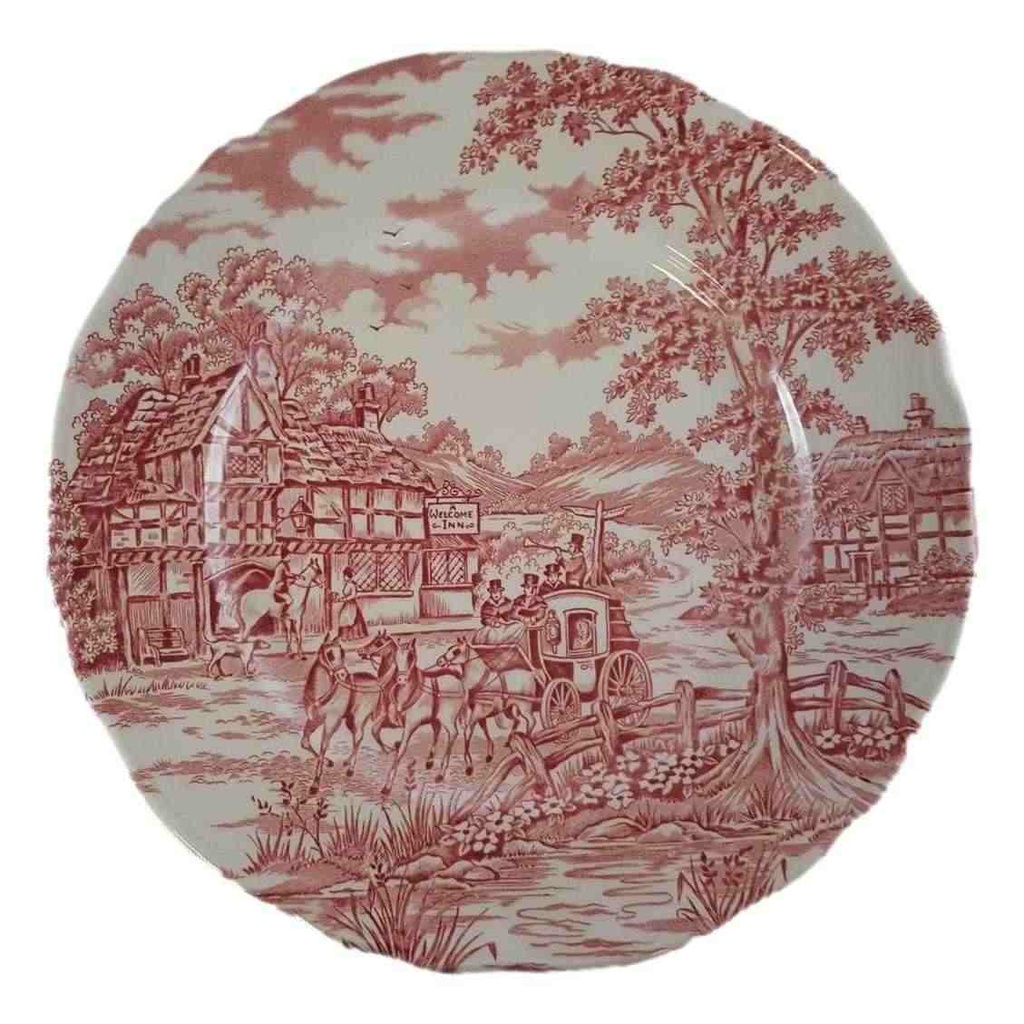 [45814029-1] Speiseteller Essteller 25 cm Alfred Meakin Coaching Days Rot gebraucht - sehr gut