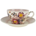 Tasse mit Untertasse Masons Paynsley Patt Rot gebraucht - gut