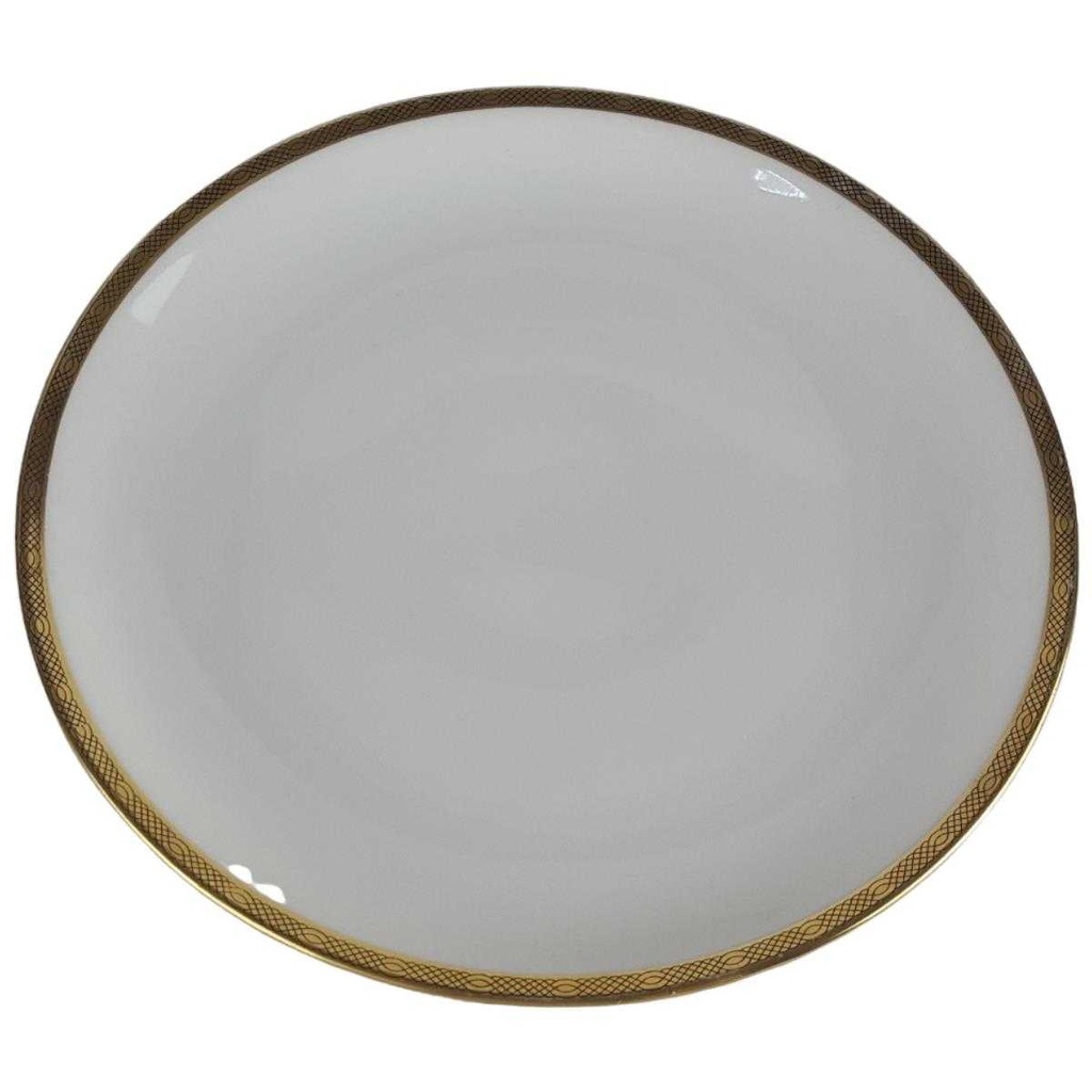 [458140305] Kuchenteller Dessertteller Goldrand 19,6 cm Eschenbach Weiß Bavaria gebraucht - gut