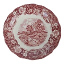 Untertasse 15 cm Palissy Thames River Scenes Rot gebraucht - gut