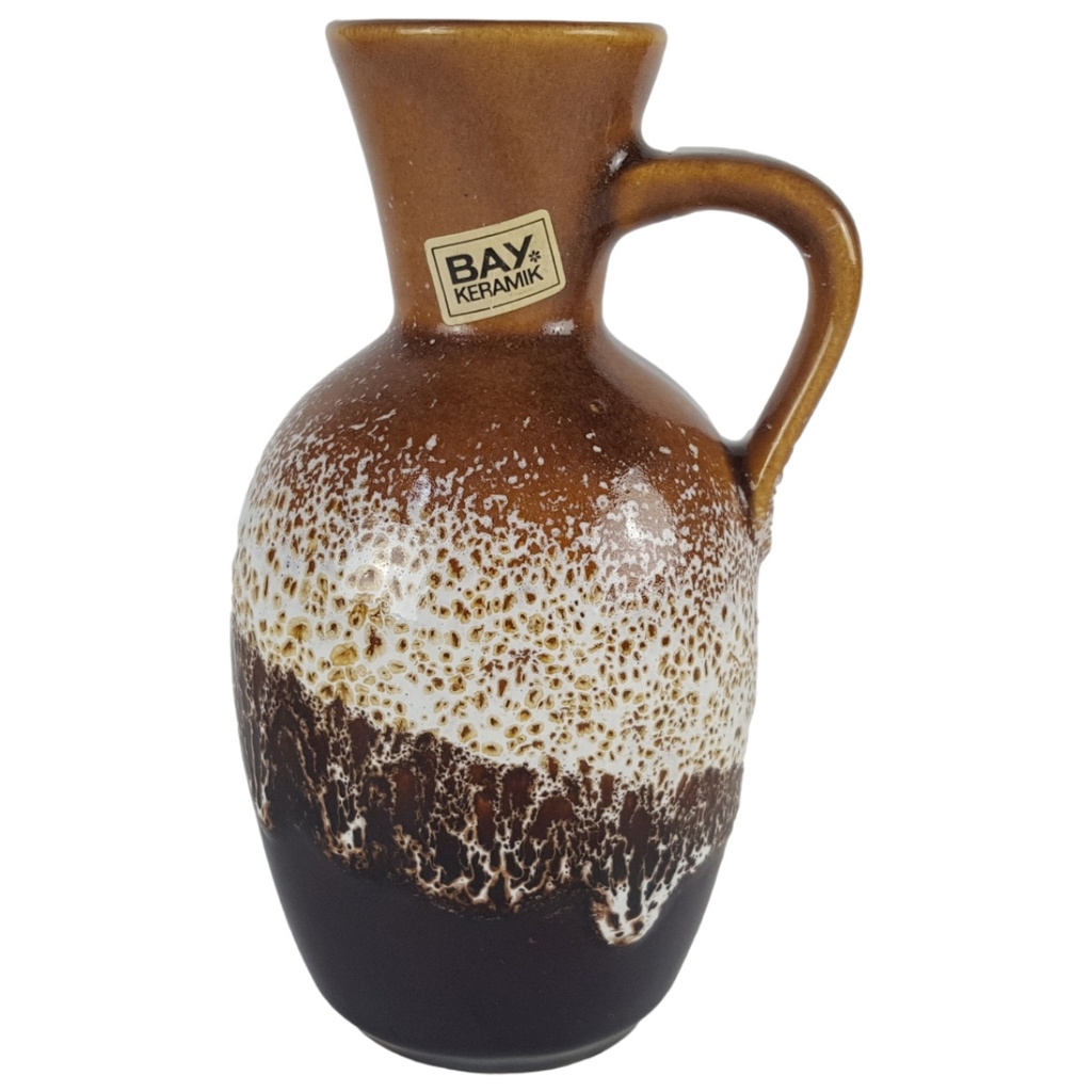 [458140337] Tischvase Vase mit Henkel 17,5 cm Bay Keramik gebraucht - gut