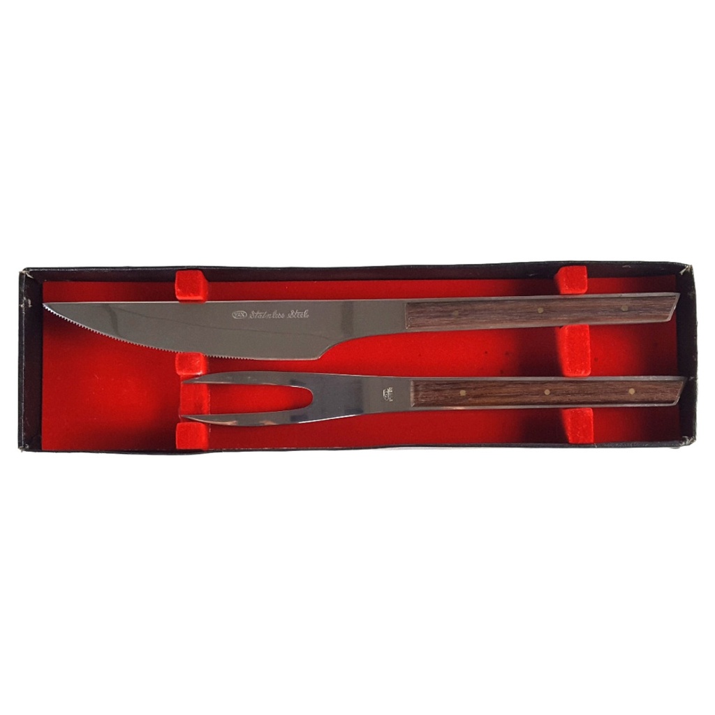 [458140349] YAX Edelstahl Stainless Steel Bratenbesteck Tranchierbesteck OVP