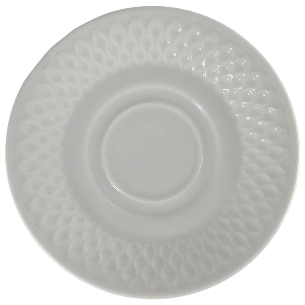 [458140659] Untertasse für Tee/Kaffee 14,8 cm Schirnding Bavaria Weiß gebraucht - gut