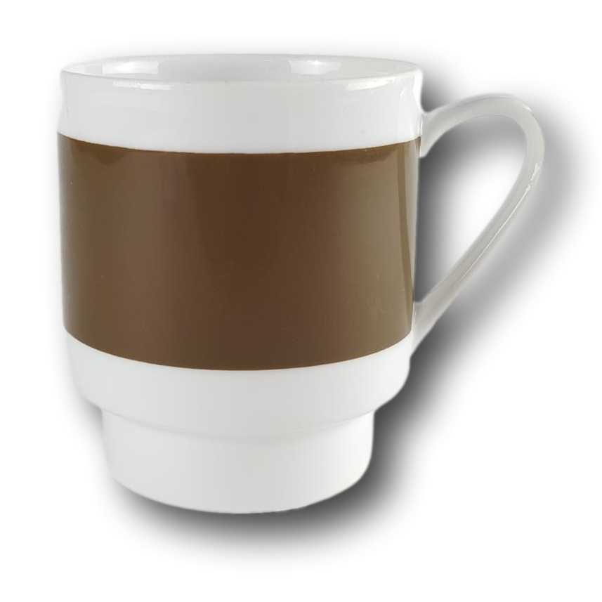 [458140668] Kaffeetasse 0,2 L Melitta Hamburg brauner Band gebraucht - neuwertig
