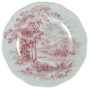 Kuchenteller 20 cm Enoch Wedgwood Countryside Rot gebraucht - akzeptabel