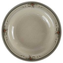 Suppenteller 22 cm Winterling Röslau braun Blumendekor Blumen gebraucht - sehr gut
