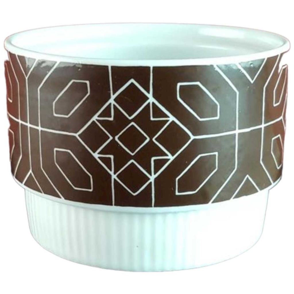 [45814069] Zuckerdose Melitta Alte Formen weiß braun Vintage gebraucht - sehr gut