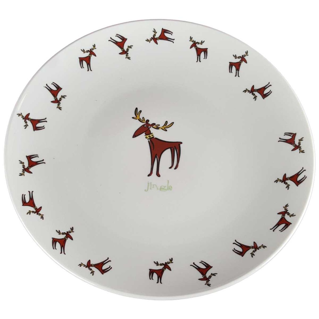 [458140708] Speiseteller Essteller 27 cm Werner Voß Jingle stehender Hirsch gebraucht - gut