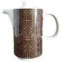 Kaffeekanne Kanne 1,1 L Melitta Alte Formen weiß braun Vintage gebraucht - sehr gut
