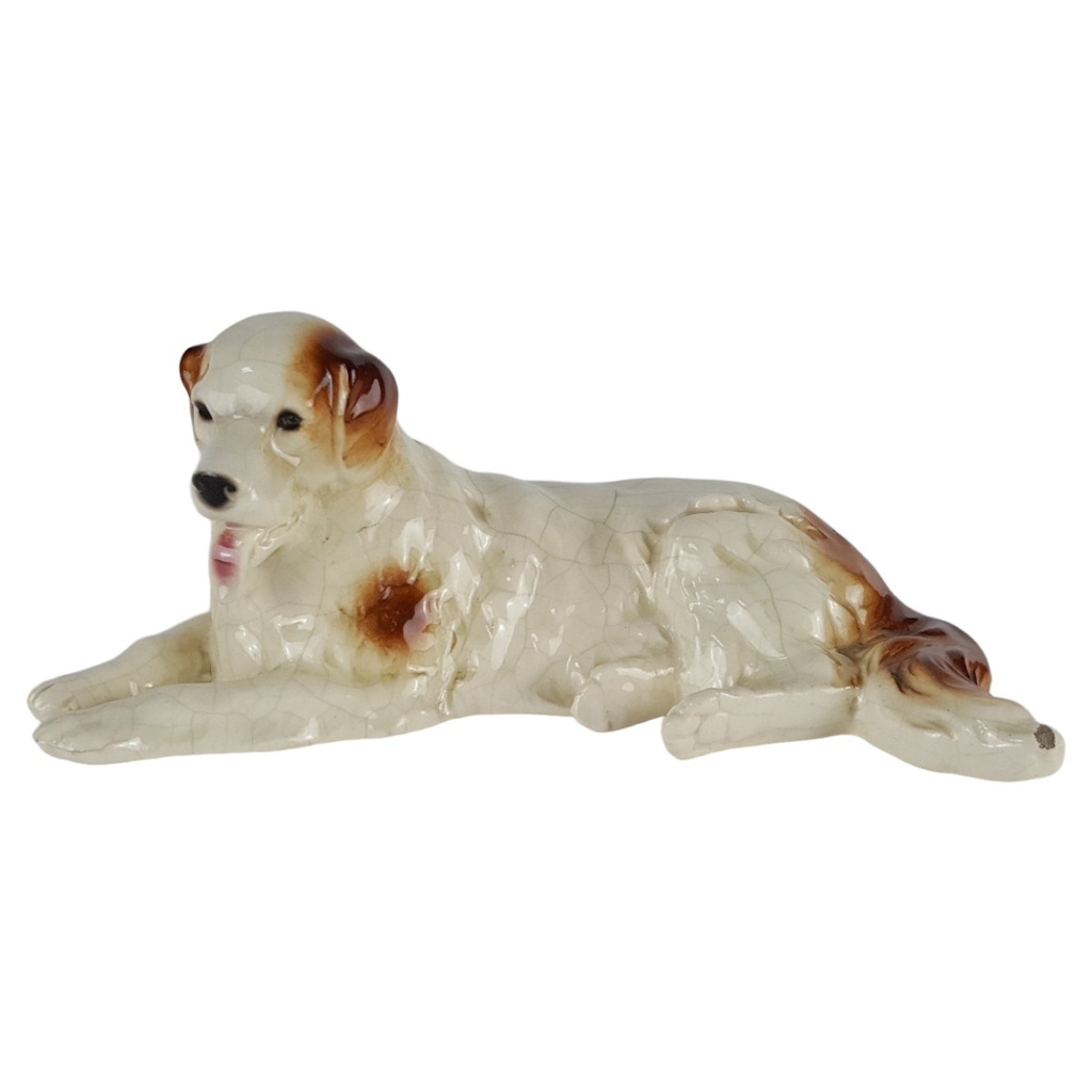 Porzellan Figur Model 30301 Bernhardiner Hund H 8,5 cm