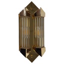 Honsel Art Deco Glasstab Wandleuchte Lampe Type: 35802 H 39 cm