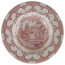 Suppenteller 22,2 cm English Ironstone Tableware (EIT) EIT England Scotney Castle Kent Rot gebraucht - sehr gut