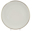 Speiseteller Essteller Goldrand KPM Krister 0217 Elfenbein Beige