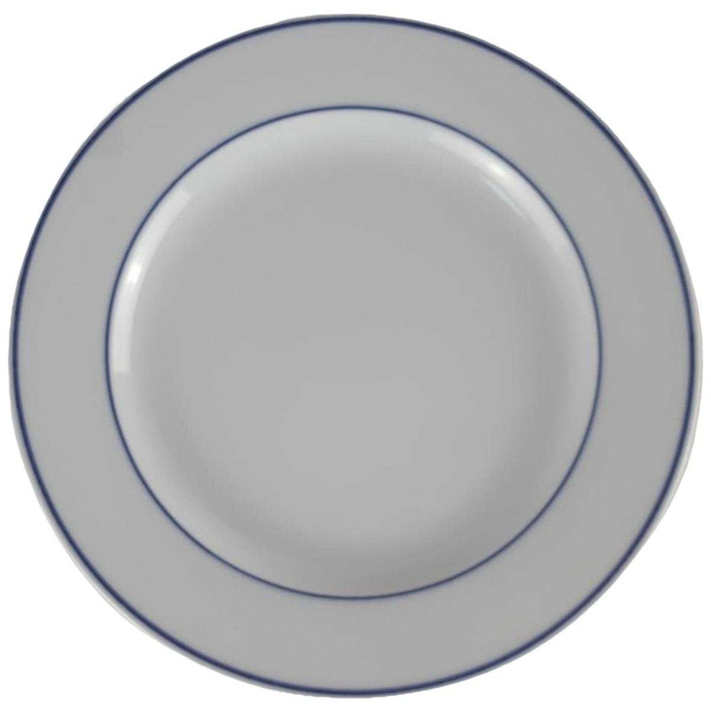 [458140754] Kuchenteller Dessertteller 19,8 cm Marienbad Ingres Weiss Blauband gebraucht - sehr gut