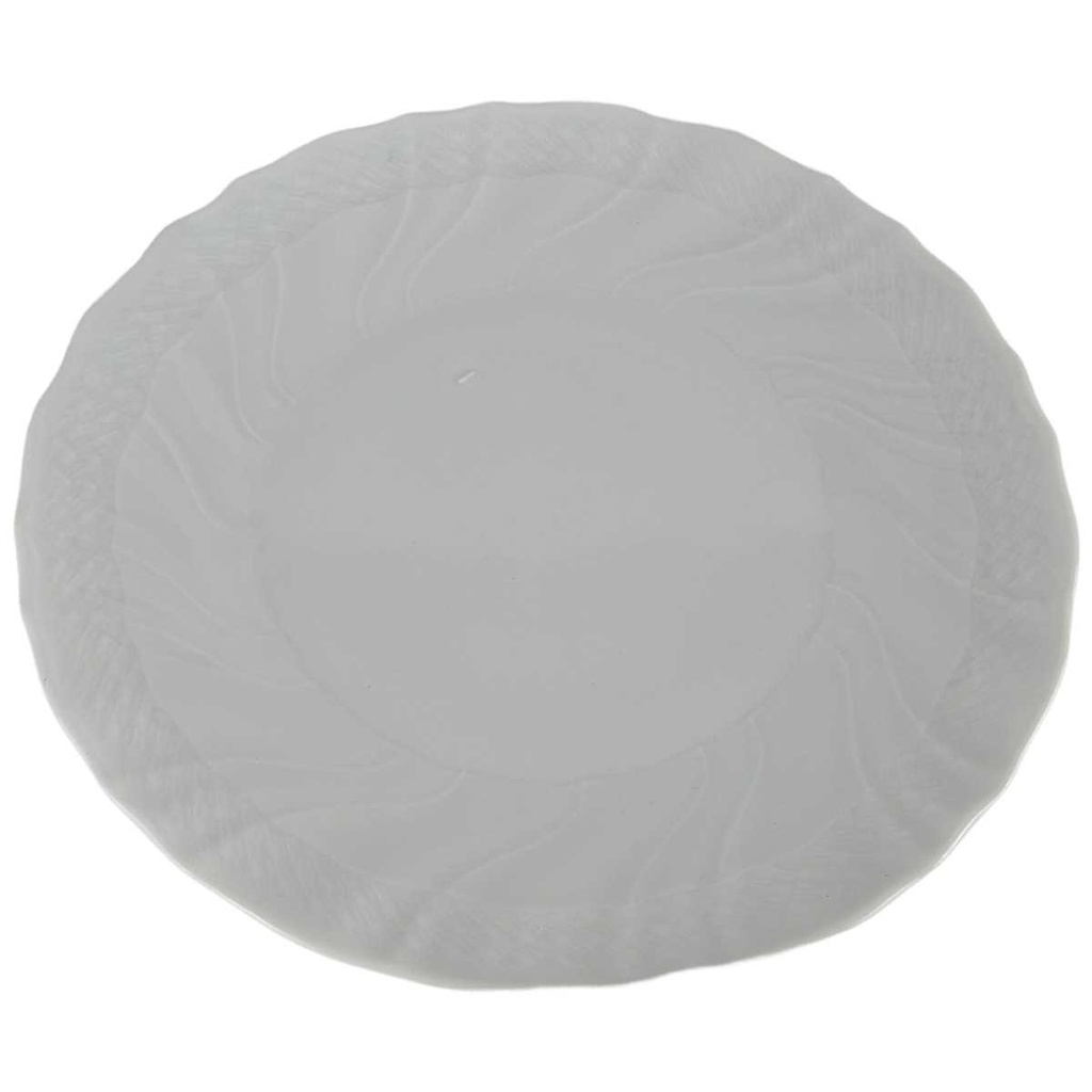 [458140764] Speiseteller Essteller 26,4 cm Schirnding Bavaria Relief weiß gebraucht - akzeptabel