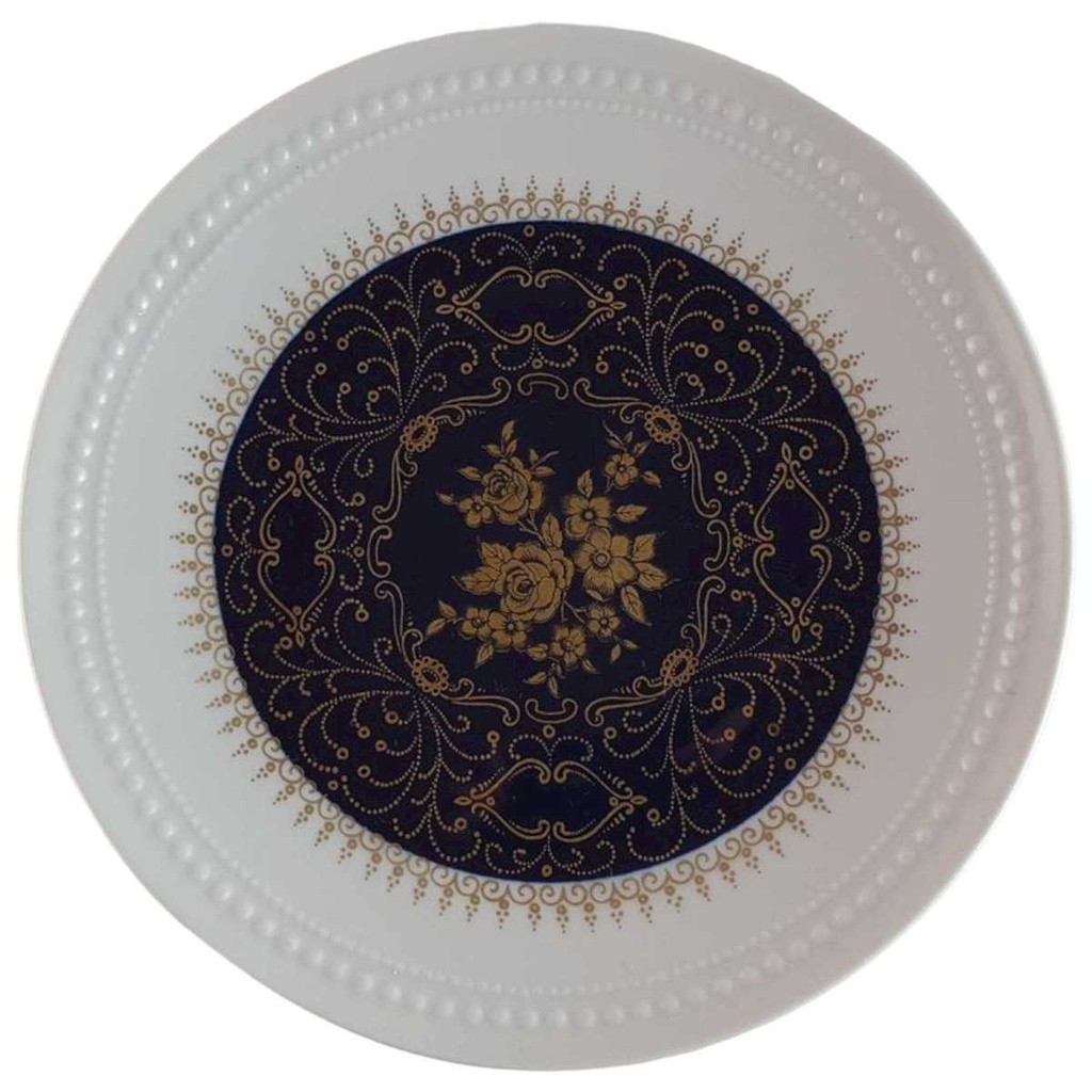 [45814079] Kuchenteller Golddekor 19 cm Reichenbach Echt Kobalt mit gebraucht - gut