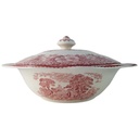 Deckelschüssel 24 cm Enoch Wedgwood Woodland Rot gebraucht - akzeptabel