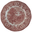 Speiseteller Essteller groß 28,3 cm Enoch Wedgwood Woodland Rot gebraucht - gut