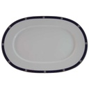 Fleischplatte 31,8x21,5 cm TCM Tchibo Classica Dunkelblau gebraucht - sehr gut