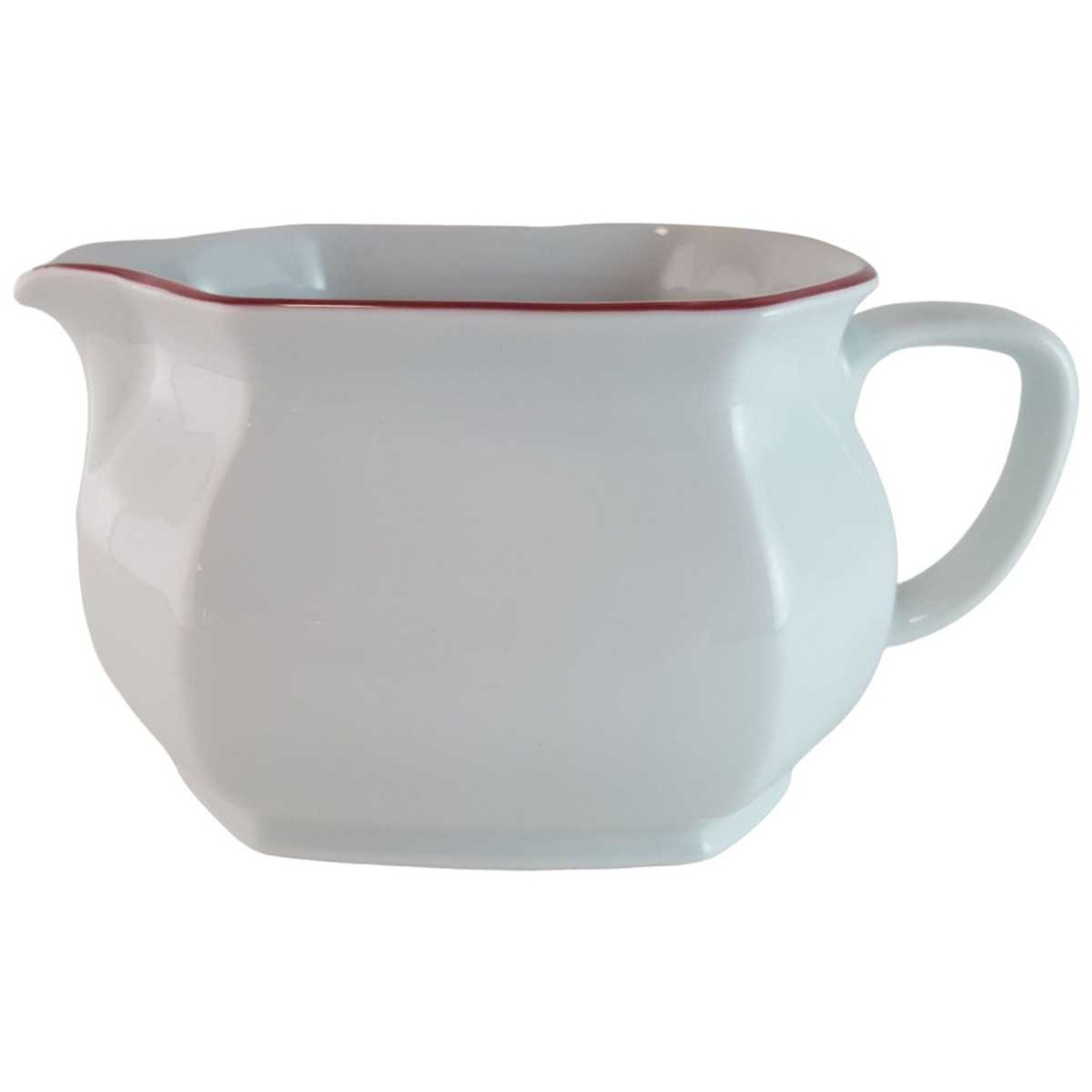 [45814121] Sauciere Marienbad Ingres Weiss roter Rand gebraucht - sehr gut