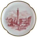 Glasuntersetzer 10,3 cm Rosenthal Darmstadt Luisenplatz um 1860 gebraucht - sehr gut