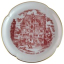 Glasuntersetzer 10,5 cm Rosenthal Goch Rathaus um 1740 gebraucht - sehr gut