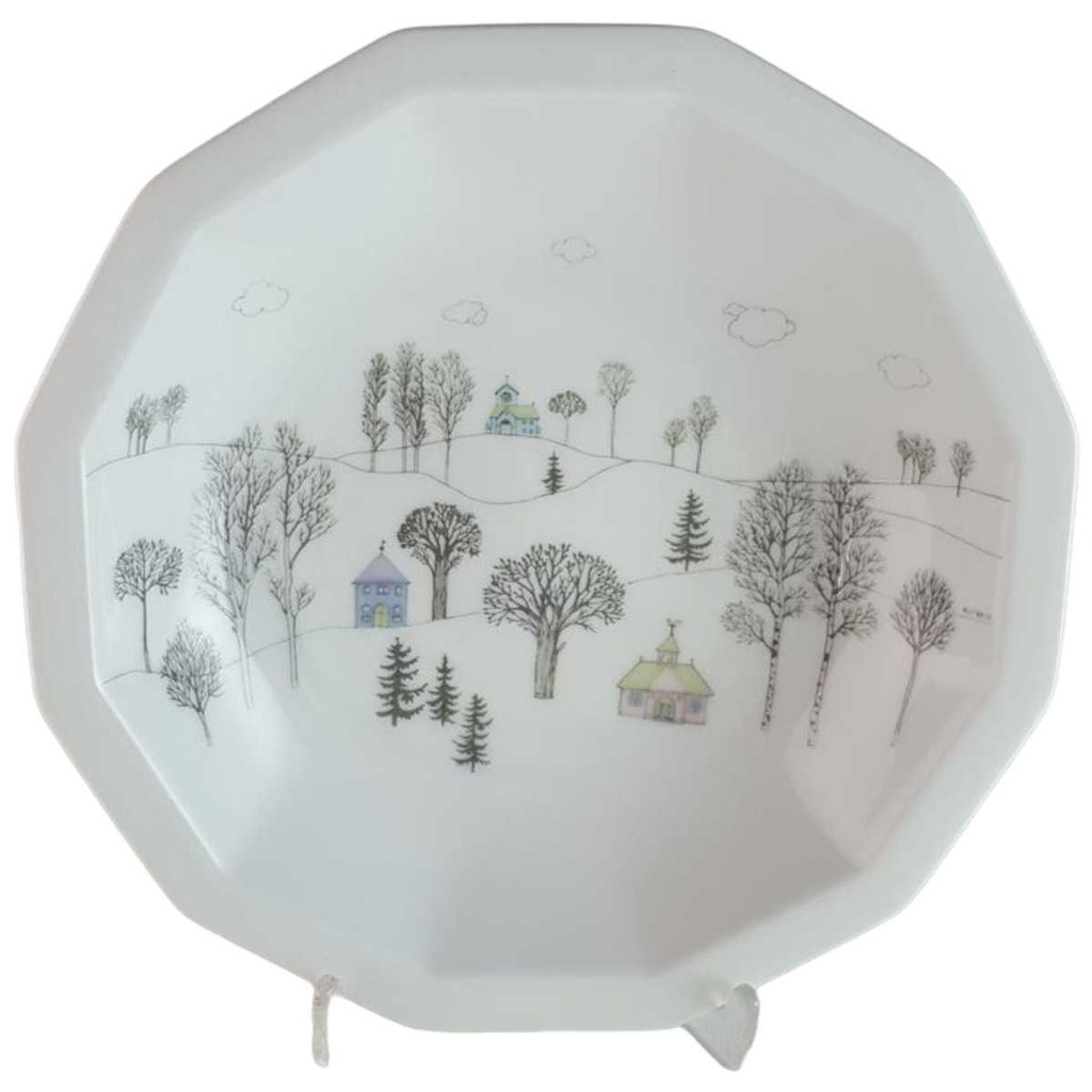 [45814146] Schale 18,5 cm Rosenthal Polygon Winterreise gebraucht - gut