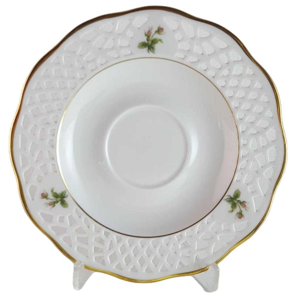 Untertasse Durchbrucharbeit 15,4 cm Arabella Atelier Alte Formen gebraucht - gut