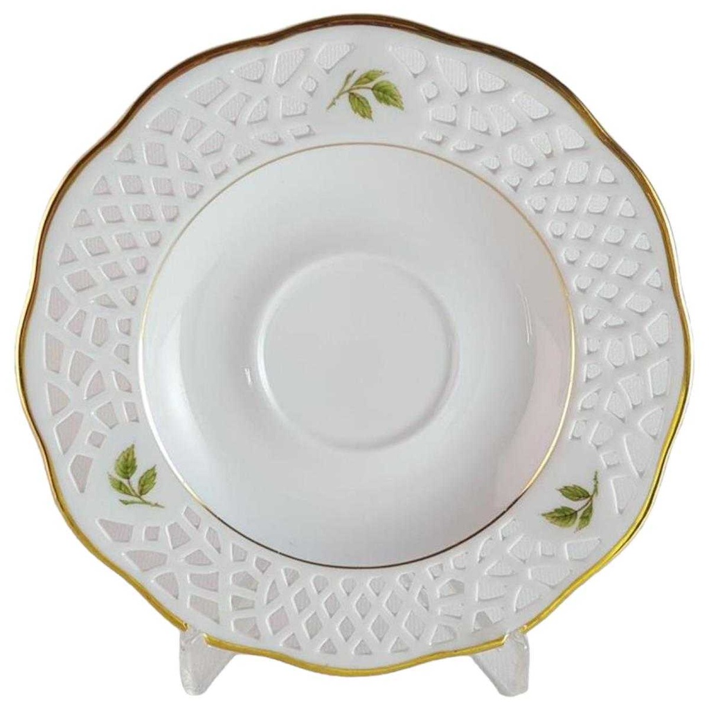 Untertasse Durchbrucharbeit 15,5 cm Arabella Atelier Alte Formen gebraucht - sehr gut