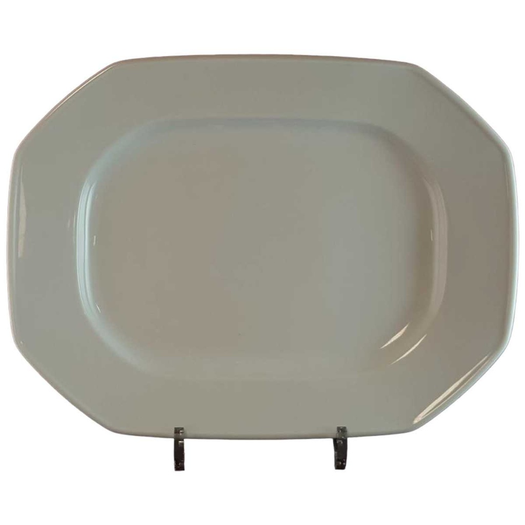[45814183] Fleischplatte 32,5x24,8 cm Heinrich Facette Weiß gebraucht - gut