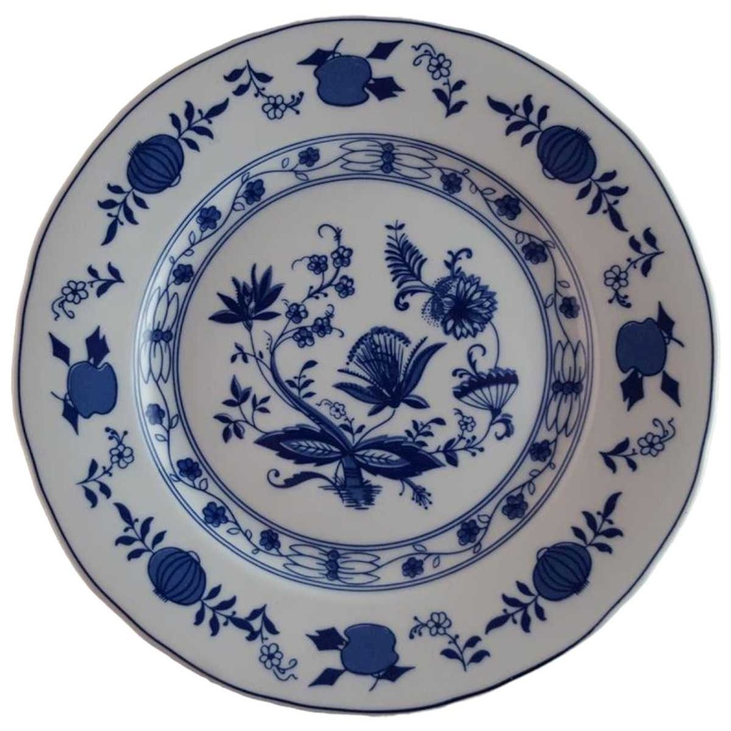Kuchenteller 19,8 cm Wellco Design Krefeld Echt Zwiebelmuster Inglasur