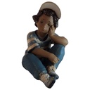 Lladró Figur Junge Langer Tag Spain H 19,2 cm