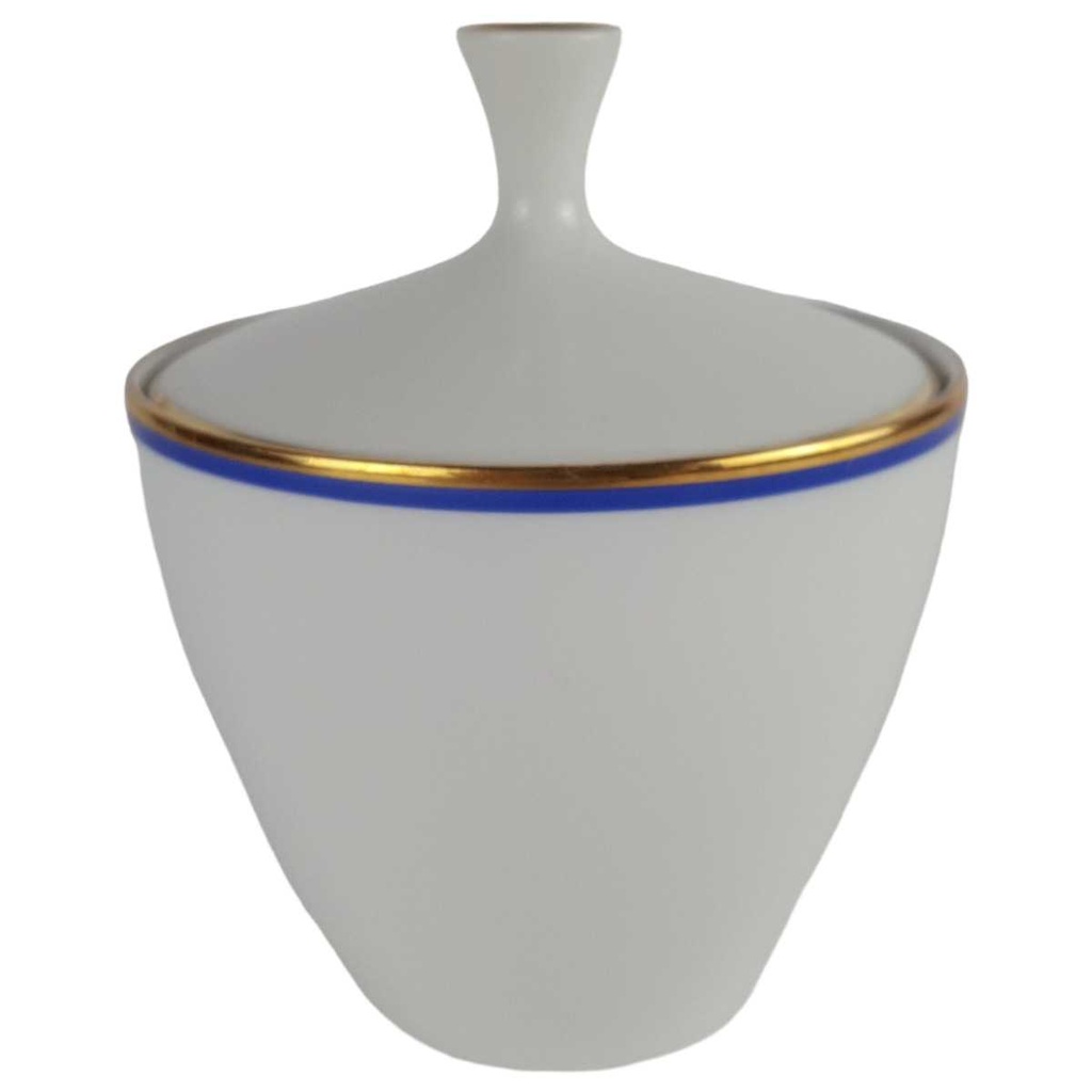 Zuckerdose Arzberg Rand Blau Gold gebraucht - gut