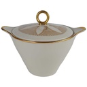 Zuckerdose Golddekor Bareuther Elfenbein Beige gebraucht - gut